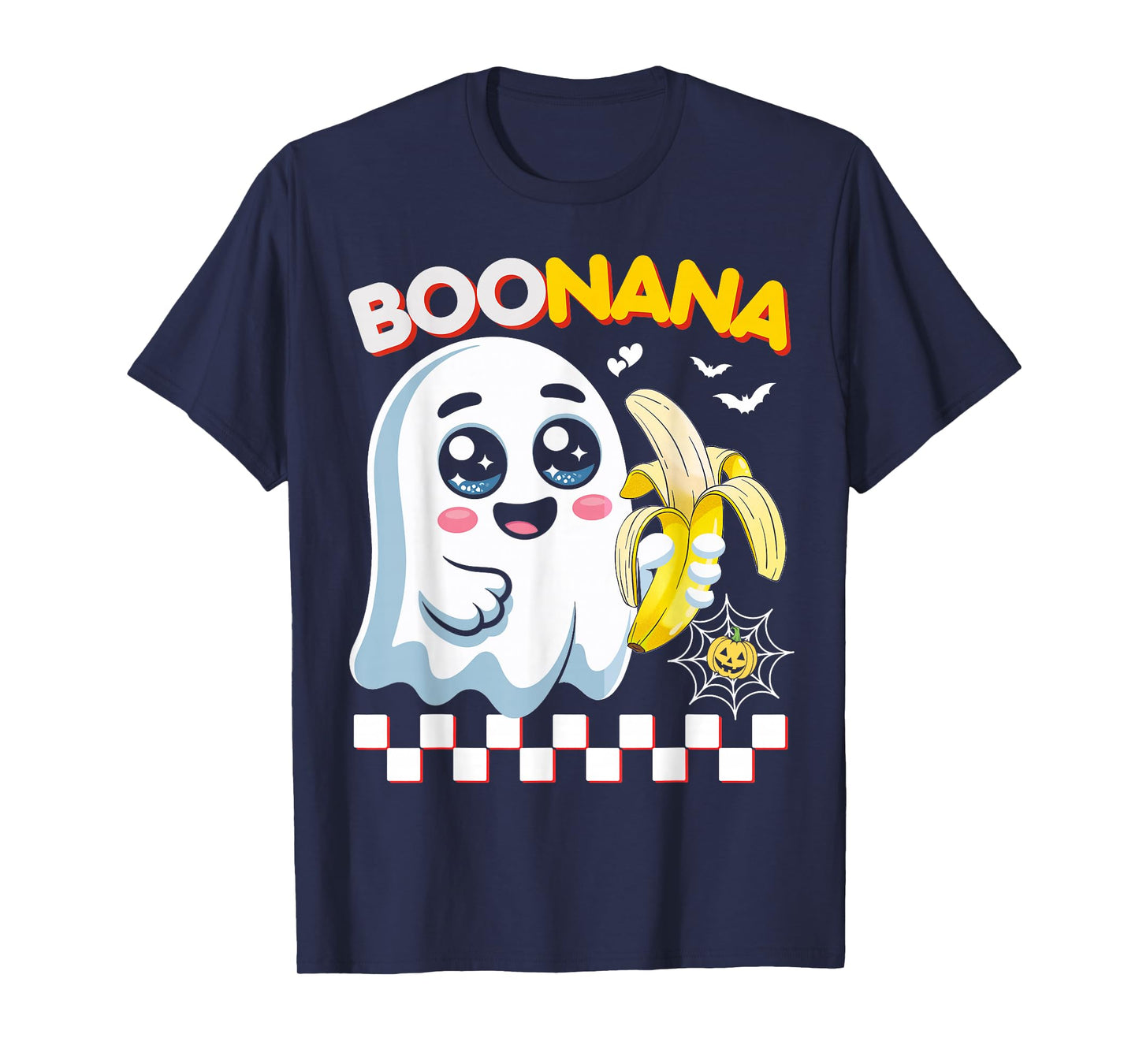 Funny BooNana Halloween Ghost Boo Banana Cute Boy Girl Kids T-Shirt