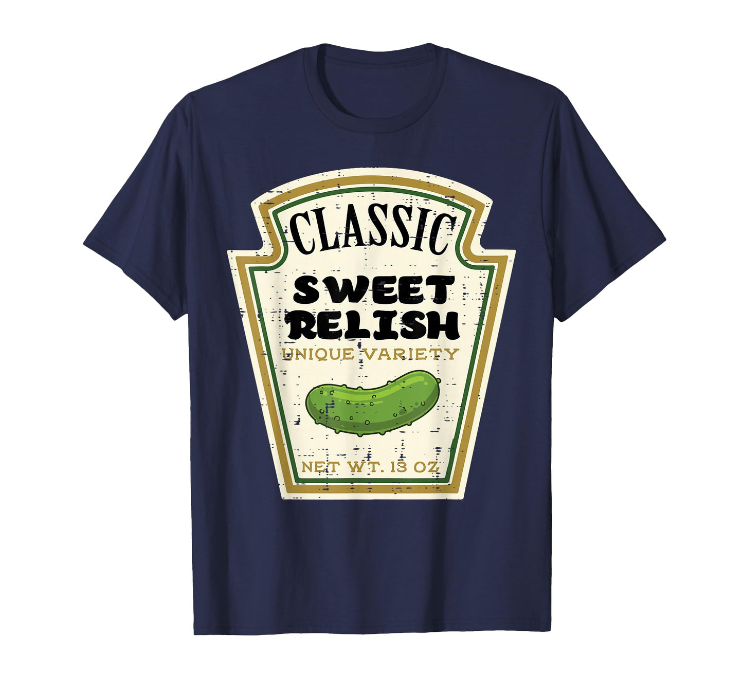 Halloween Pickle Sweet Relish Condiment Costume Men Women T-Shirt