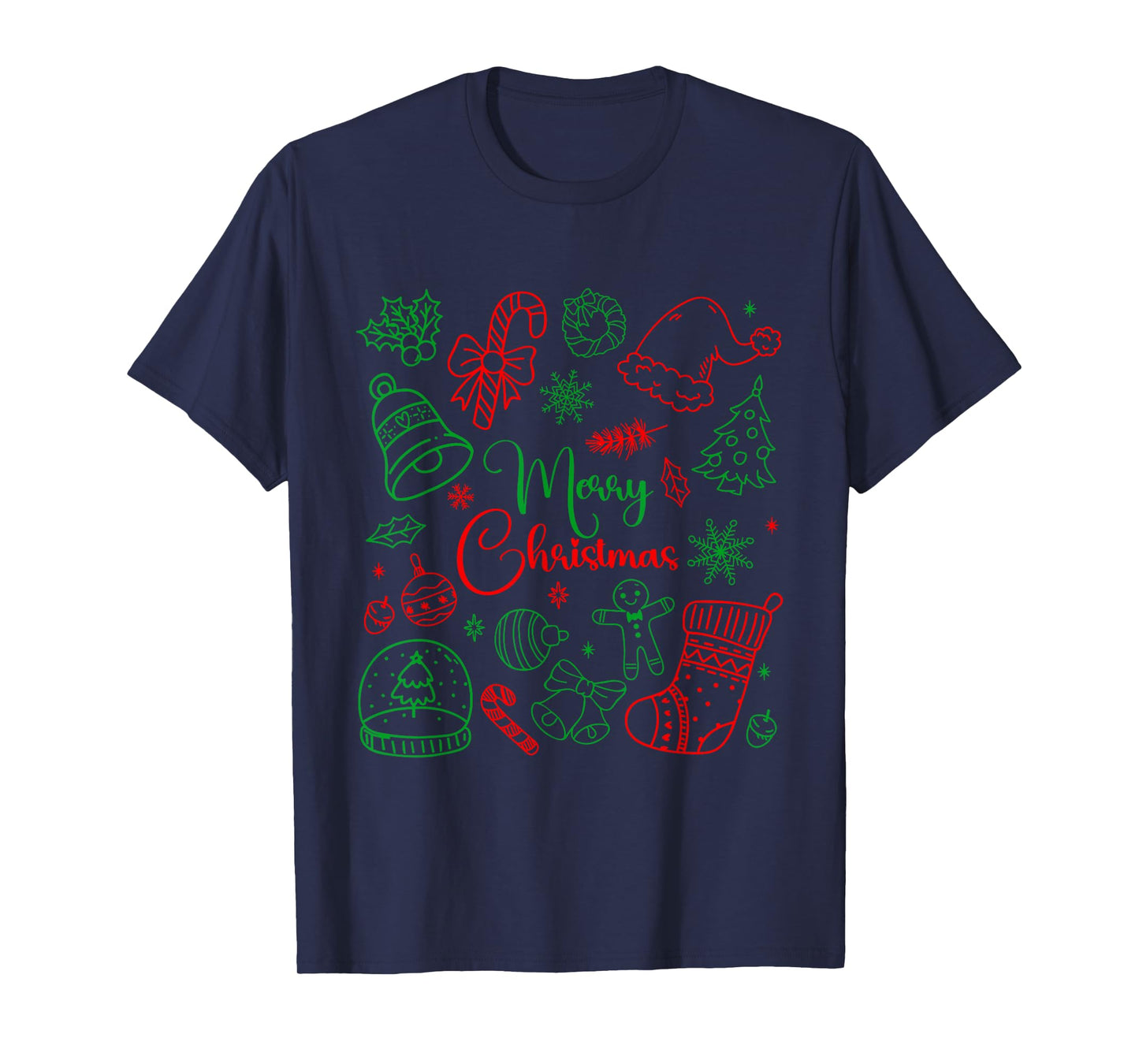 Merry Christmas Bow Santa Xmas Coquette Aesthetic Girl Women T-Shirt