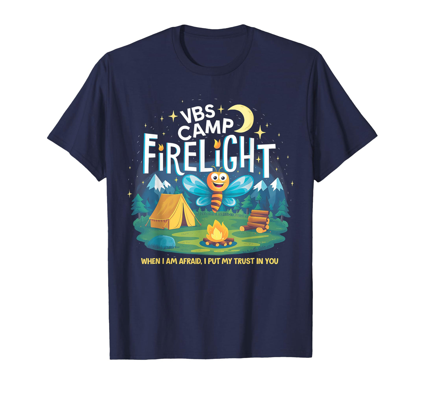 Camp Firelight VBS Camp Vacation Bible School Firework 2024 T-Shirt