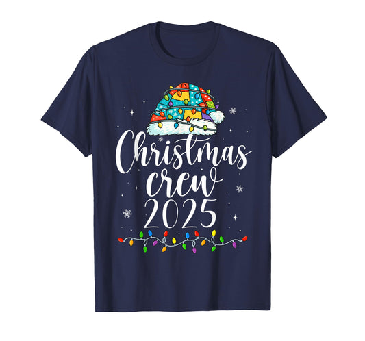 Family Christmas Crew 2025 Matching Xmas Men Women Kids T-Shirt