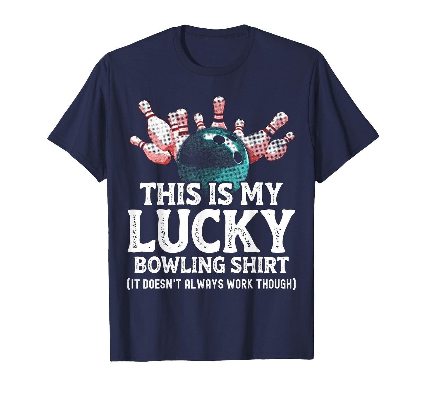Vintage Funny Bowling Team This is My Lucky Bowling Shirt T-Shirt