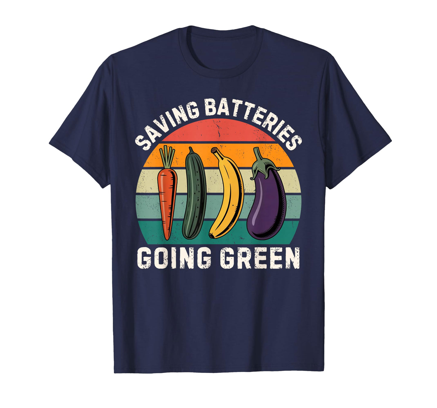 Saving Batteries Going Green Funny Inappropriate Humor Women T-Shirt
