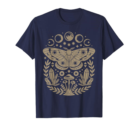 Cute Fairycore Moth Grunge Aesthetic Floral for Girls Women T-Shirt