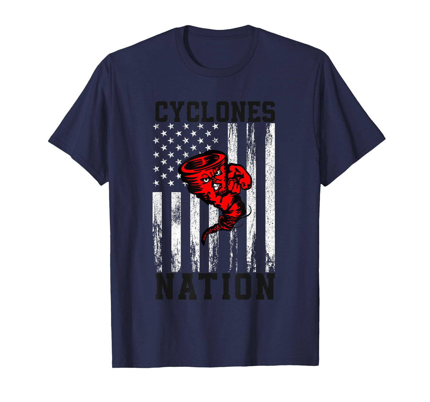 Harlan Community Cyclones Logo Nation HS T-Shirt