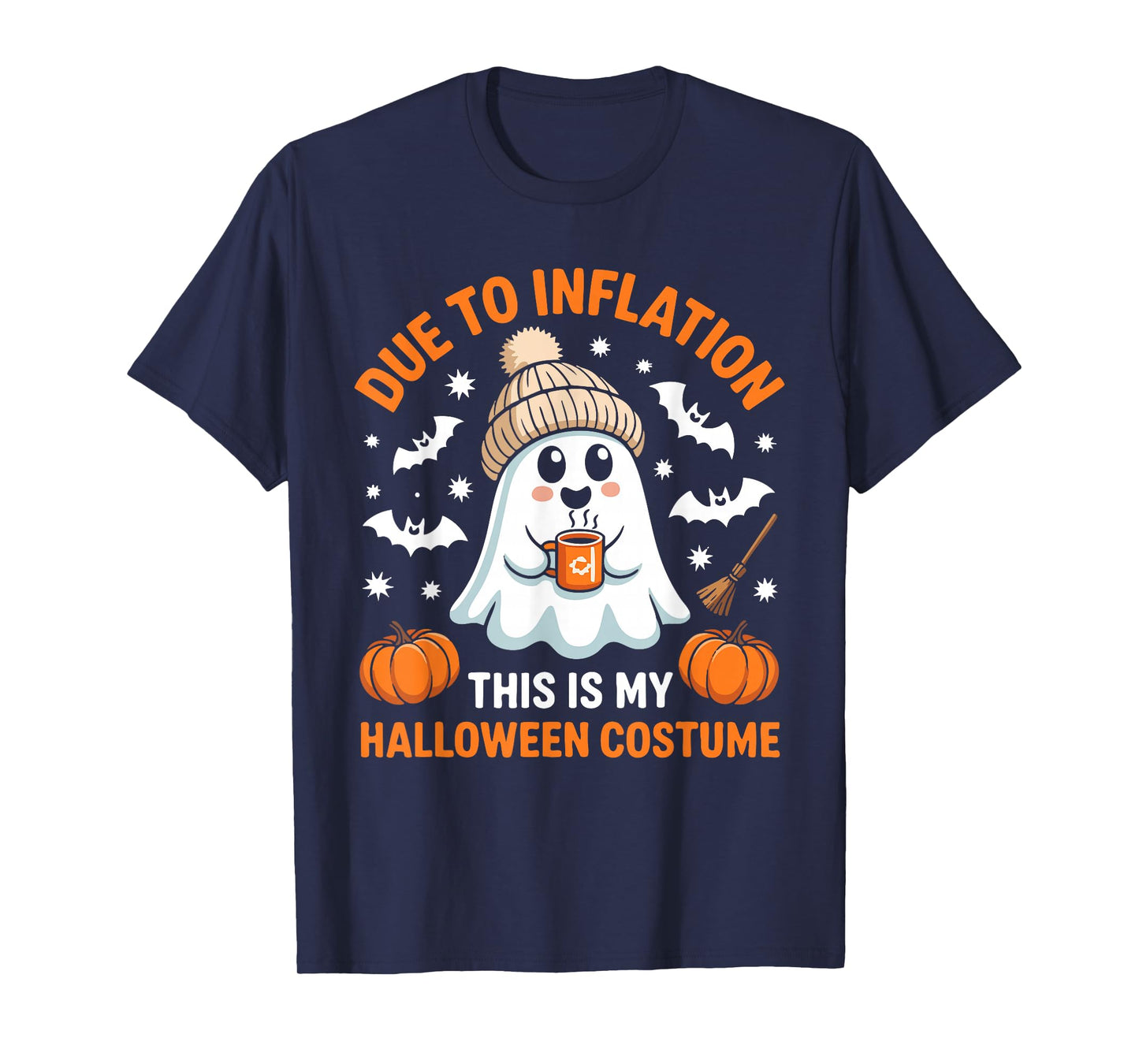 Pumpkin Halloween Costume Men Women Funny Halloween 2025 T-Shirt