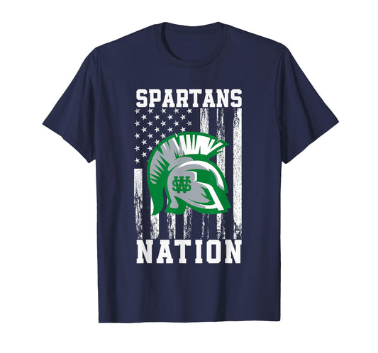 White Station Spartans Logo Nation HS T-Shirt