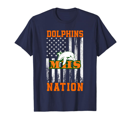 Mosley Dolphins Logo Nation HS T-Shirt