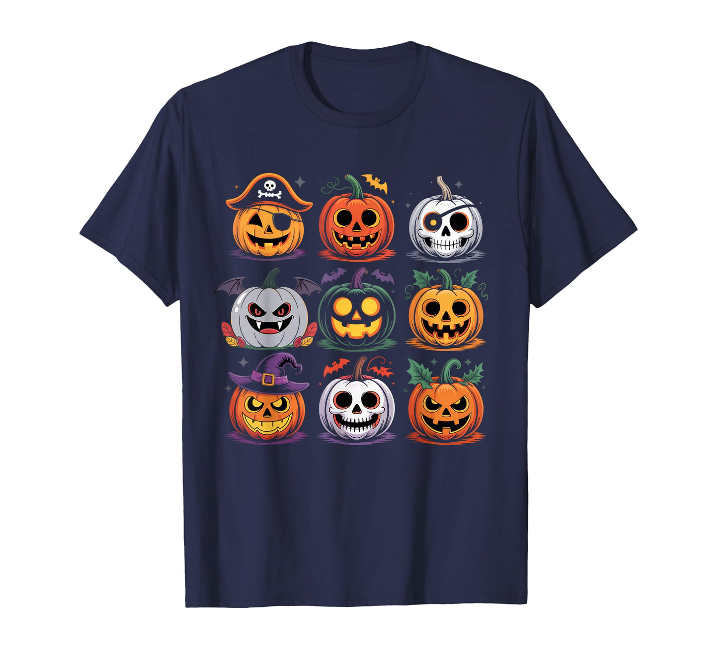 Spooky Pumpkins Faces Family Matching Halloween Costume 2025 T-Shirt