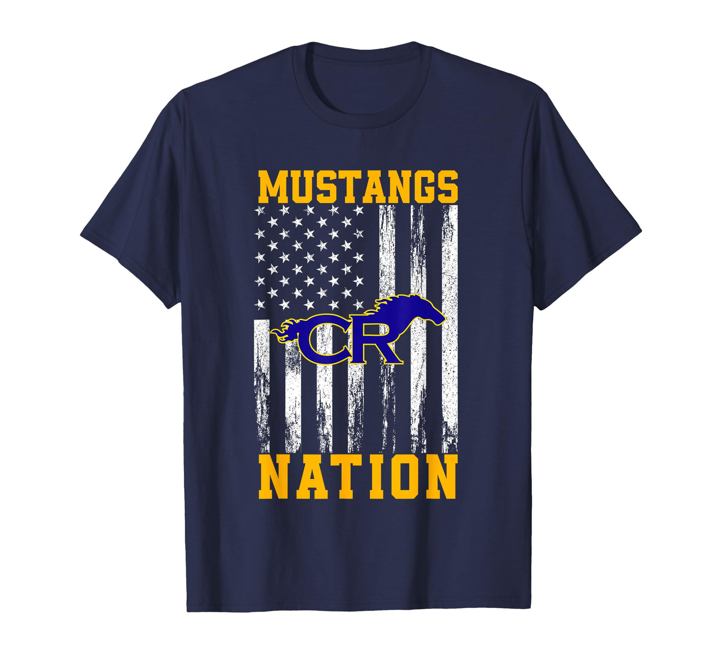 Cypress Ranch Mustangs Logo Nation HS T-Shirt
