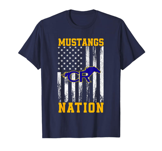 Cypress Ranch Mustangs Logo Nation HS T-Shirt