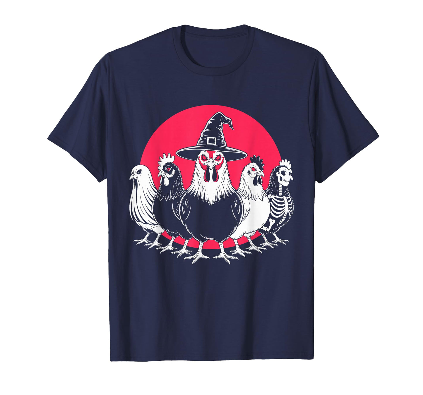Halloween Funny Chicken Spooky Costume Men Women T-Shirt