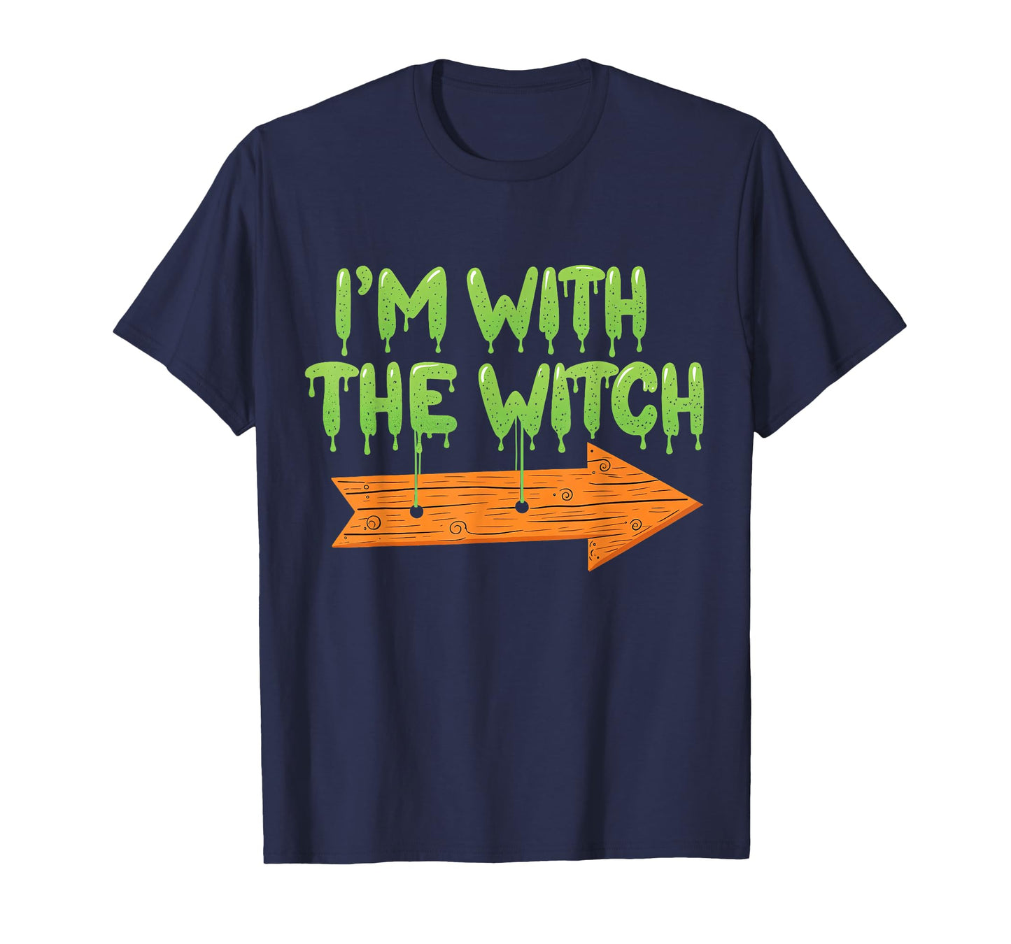 I'm with The Witch Halloween Couples Matching Spooky Season T-Shirt