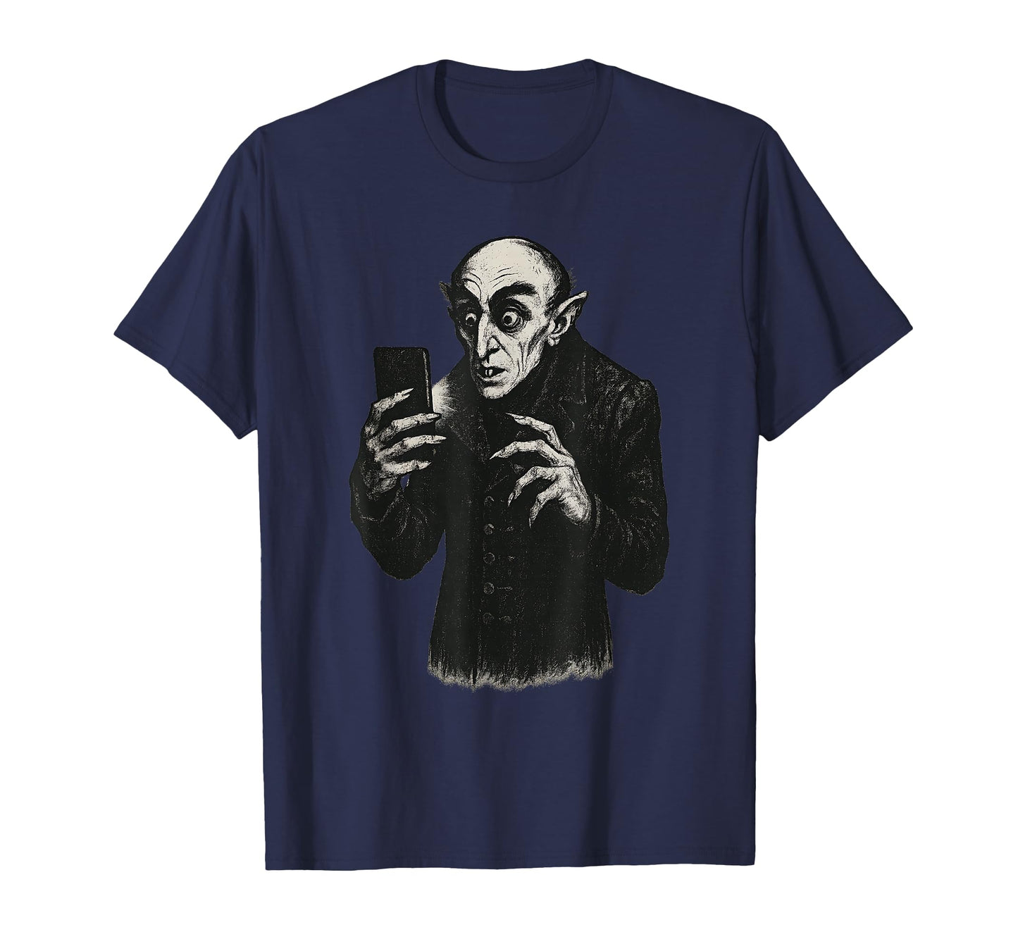 Vampire Smartphone Nosferatu Selfie Count Orlok Halloween T-Shirt