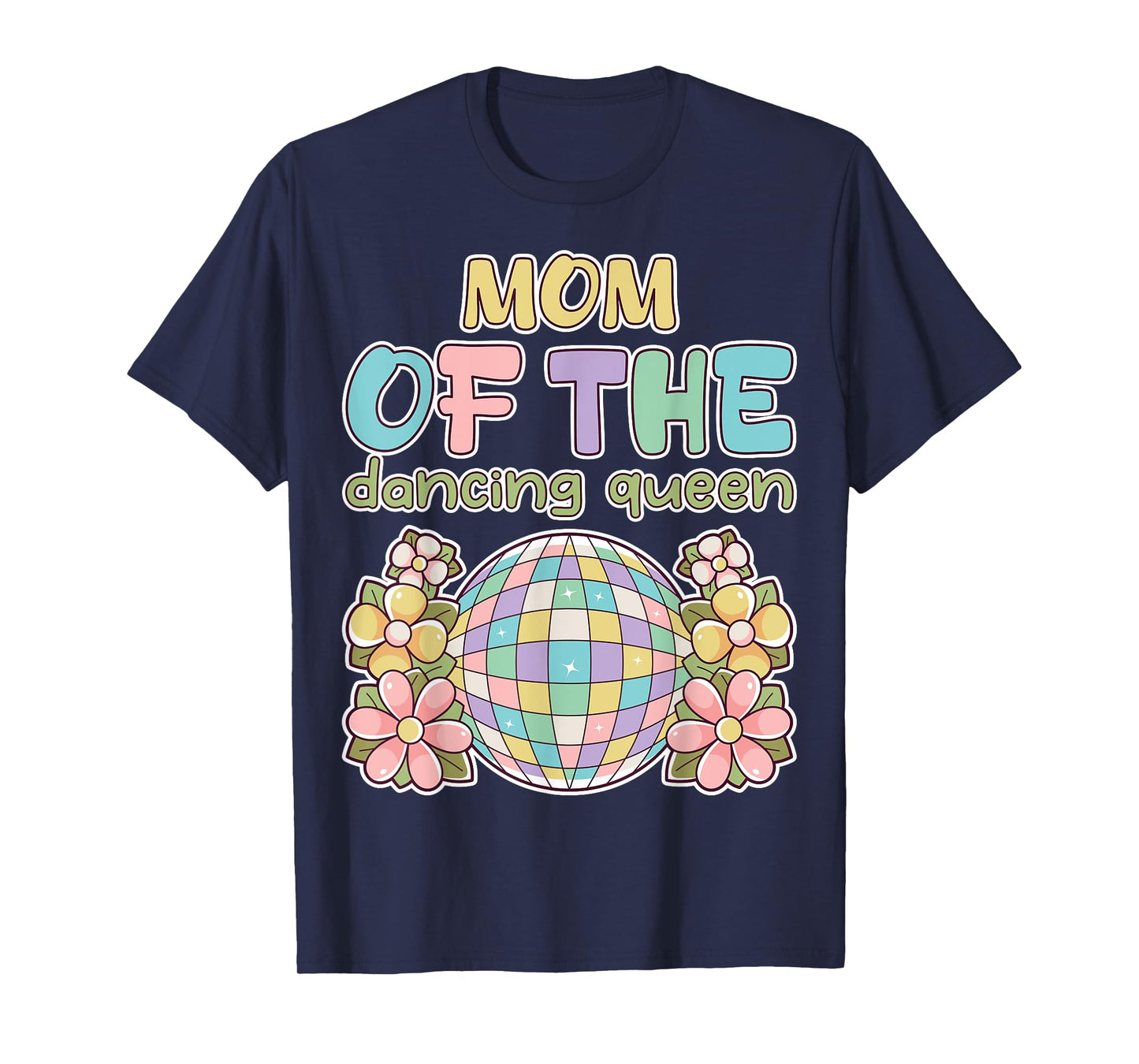 Mom of the Dance Queen Retro 17th Birthday Family Party T-Shirt