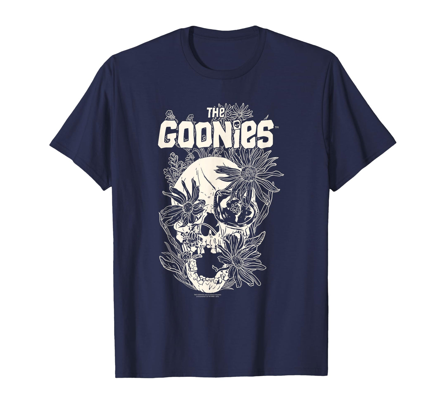 The Goonies Overgrown Flower Skull Vintage Movie T-Shirt