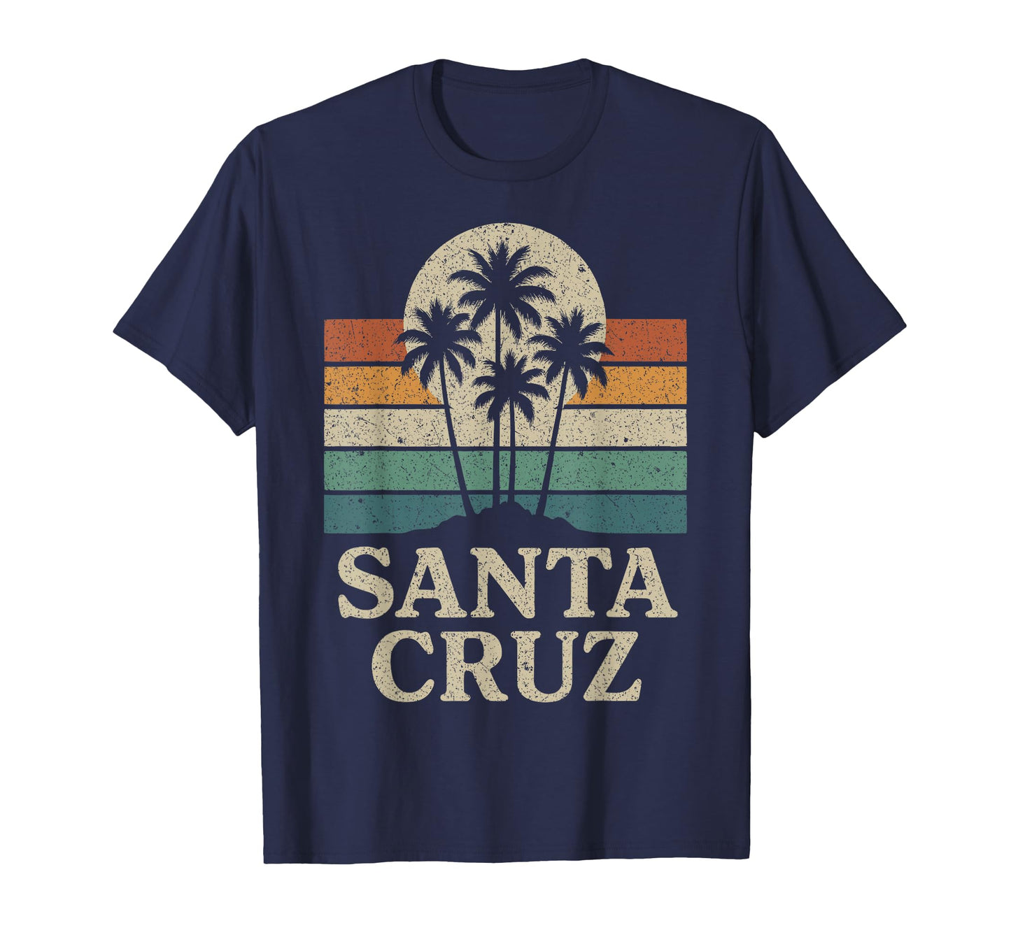 Santa Cruz CA California Retro 70s 80s 90s Surfer T-Shirt