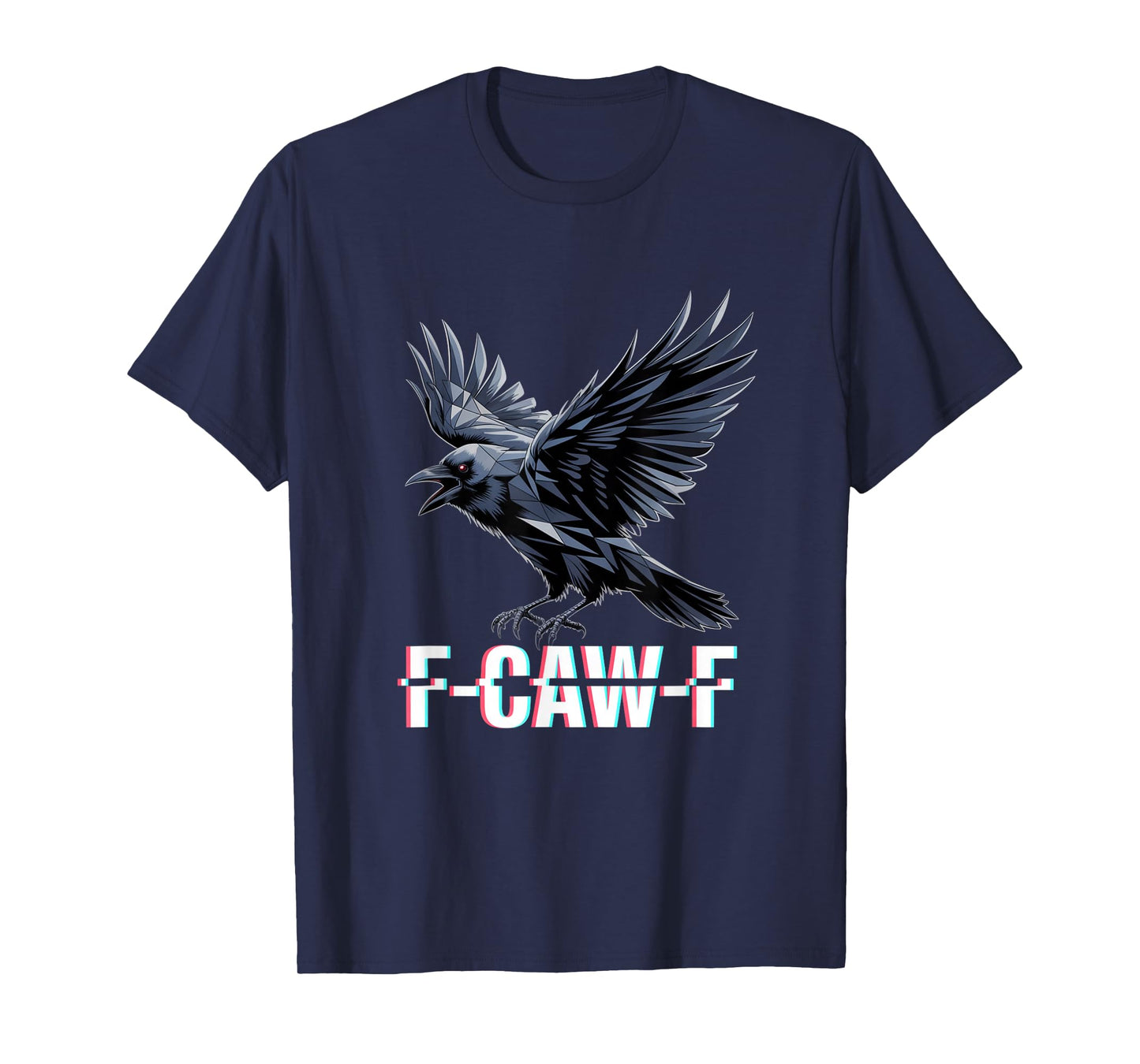 F-Caw-F Crow Funny Gothic Moon Black Bird Halloween T-Shirt