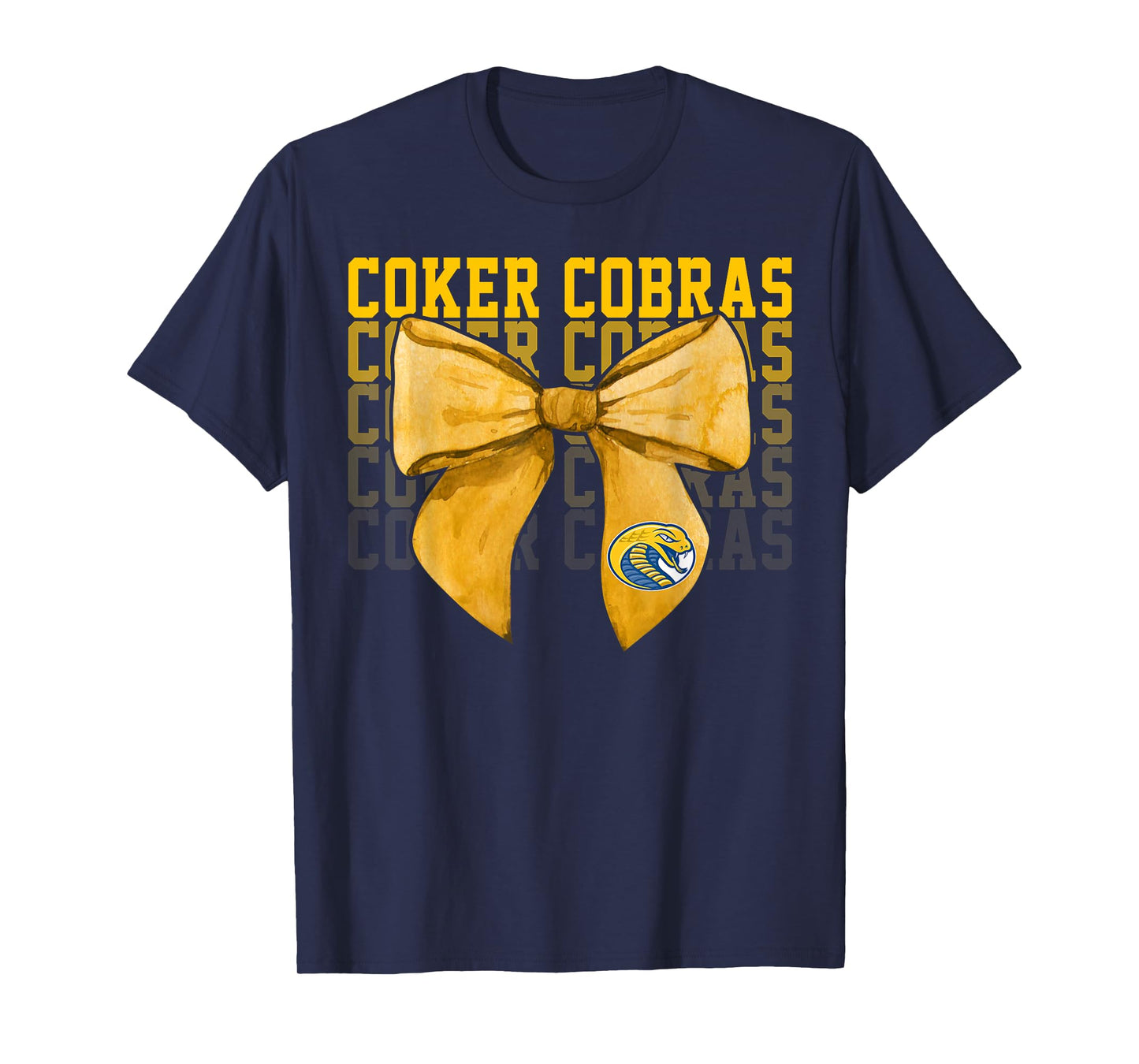 Coker College University Cobras Bow Vintage Athletics Girls T-Shirt