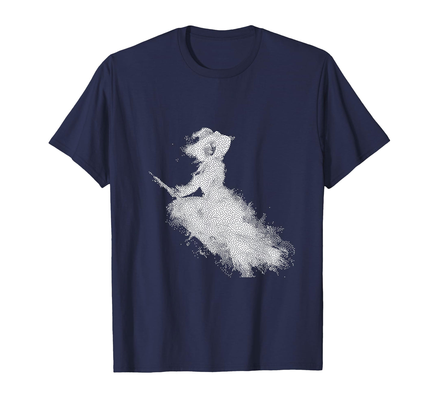Enchanted Witch Flying Broom Halloween T-Shirt