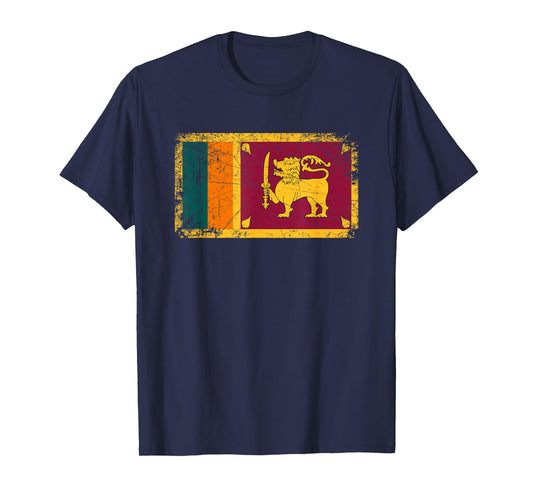 Vintage Made In SRI LANKA SRI LANKAN Flag Gift T-Shirt