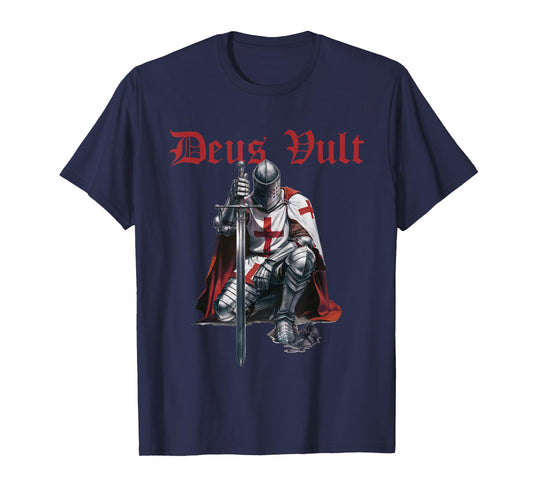 Deus Vult Knights Templar Crusades T-Shirt