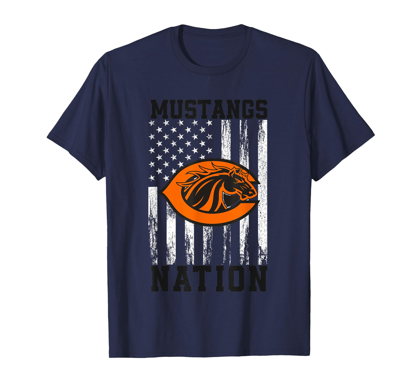 Clio Mustangs Logo Nation HS T-Shirt