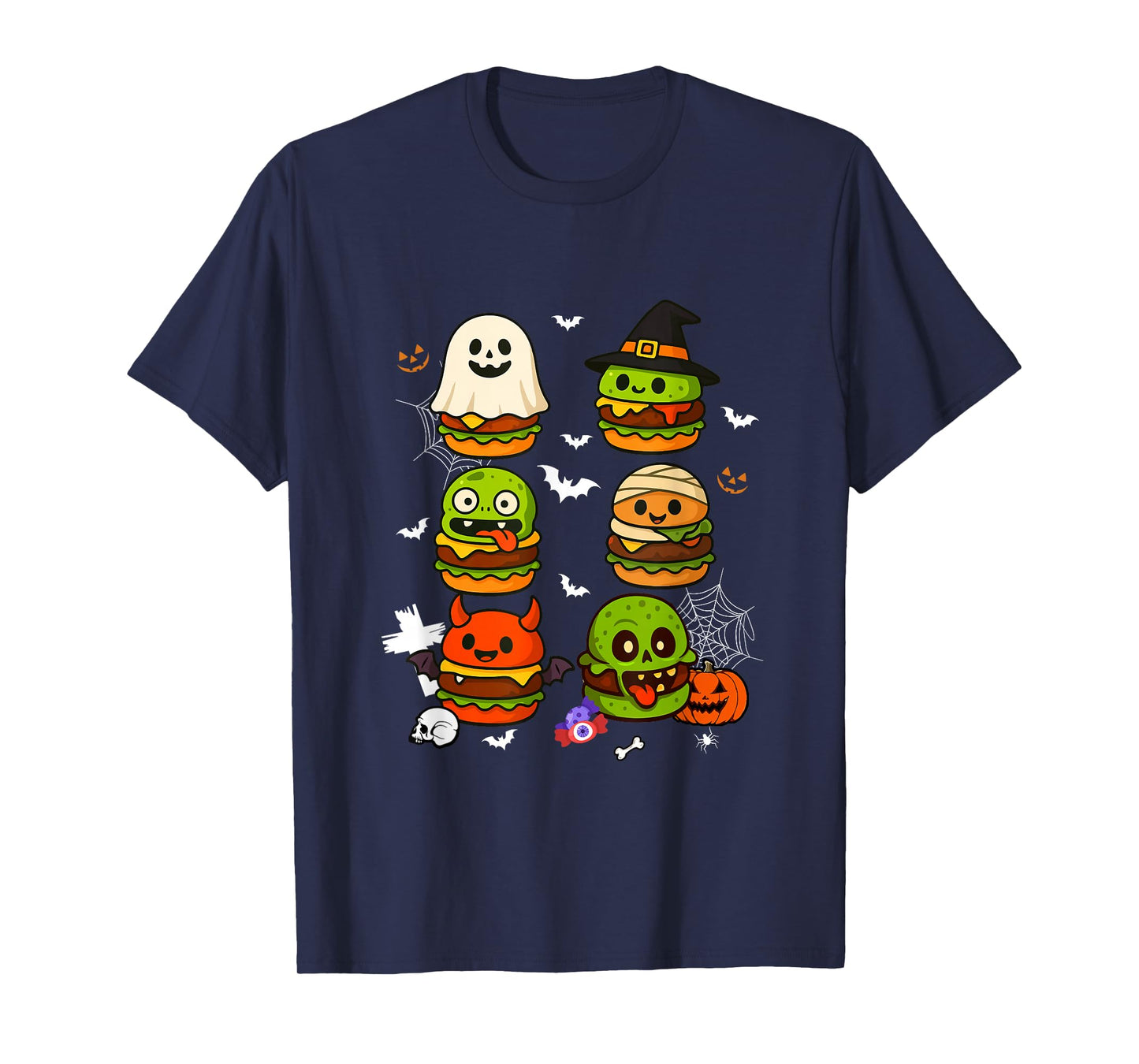 Horror Hamburgers Collection Boo Witch Zombie Halloween T-Shirt