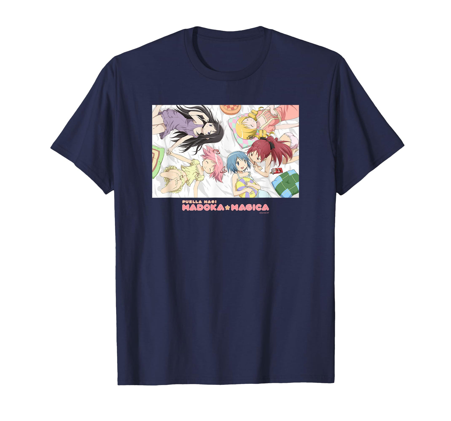 Madoka Magica Pajama Party Illustration Cute Girl Anime T-Shirt