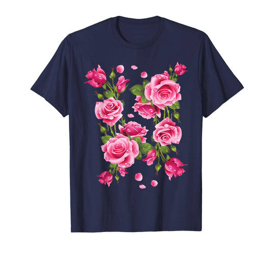 Beautiful Pink Roses Bouquet Graphic Tees & Cool Designs T-Shirt
