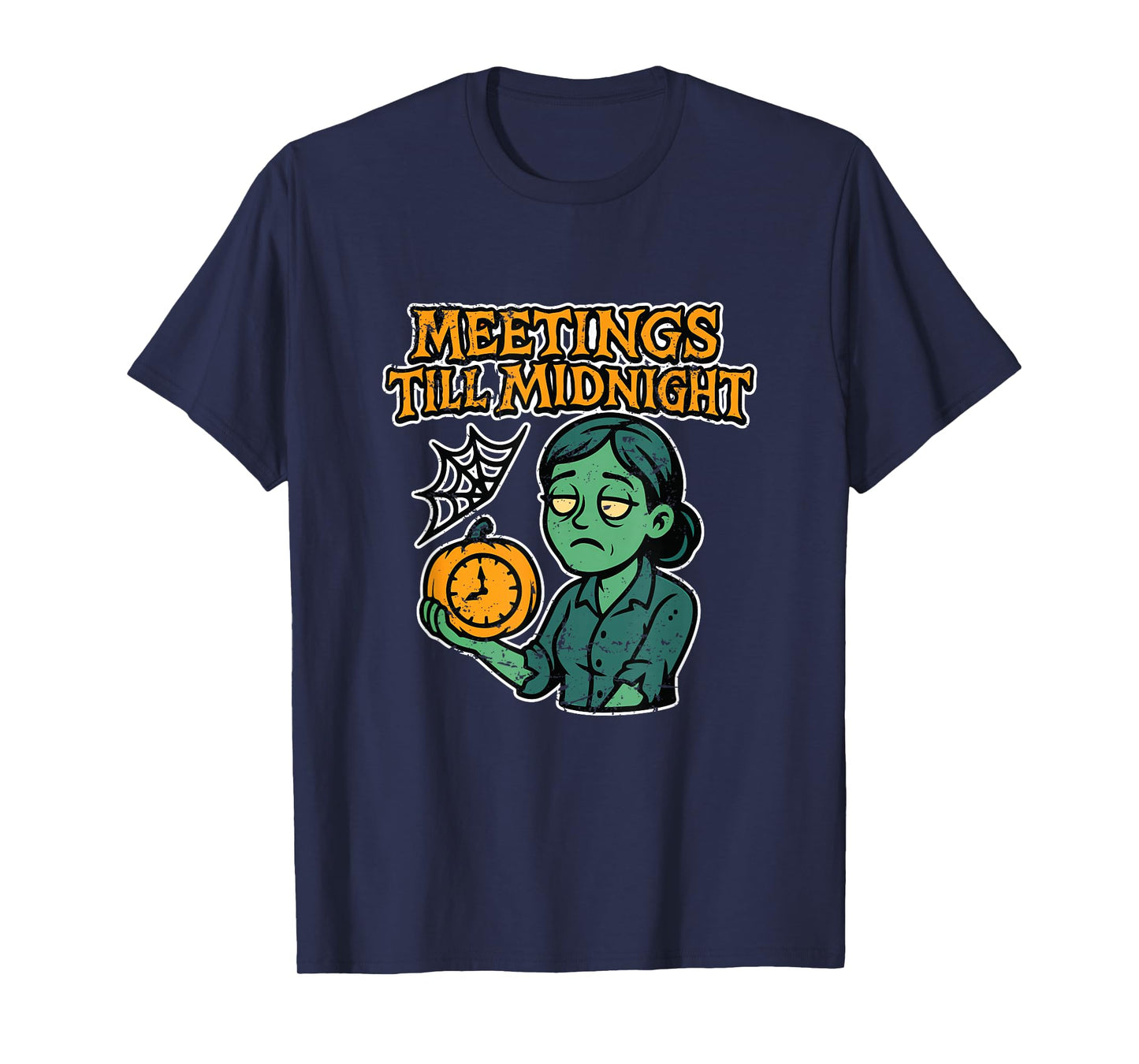 Meetings Till Midnight Zombie T-Shirt