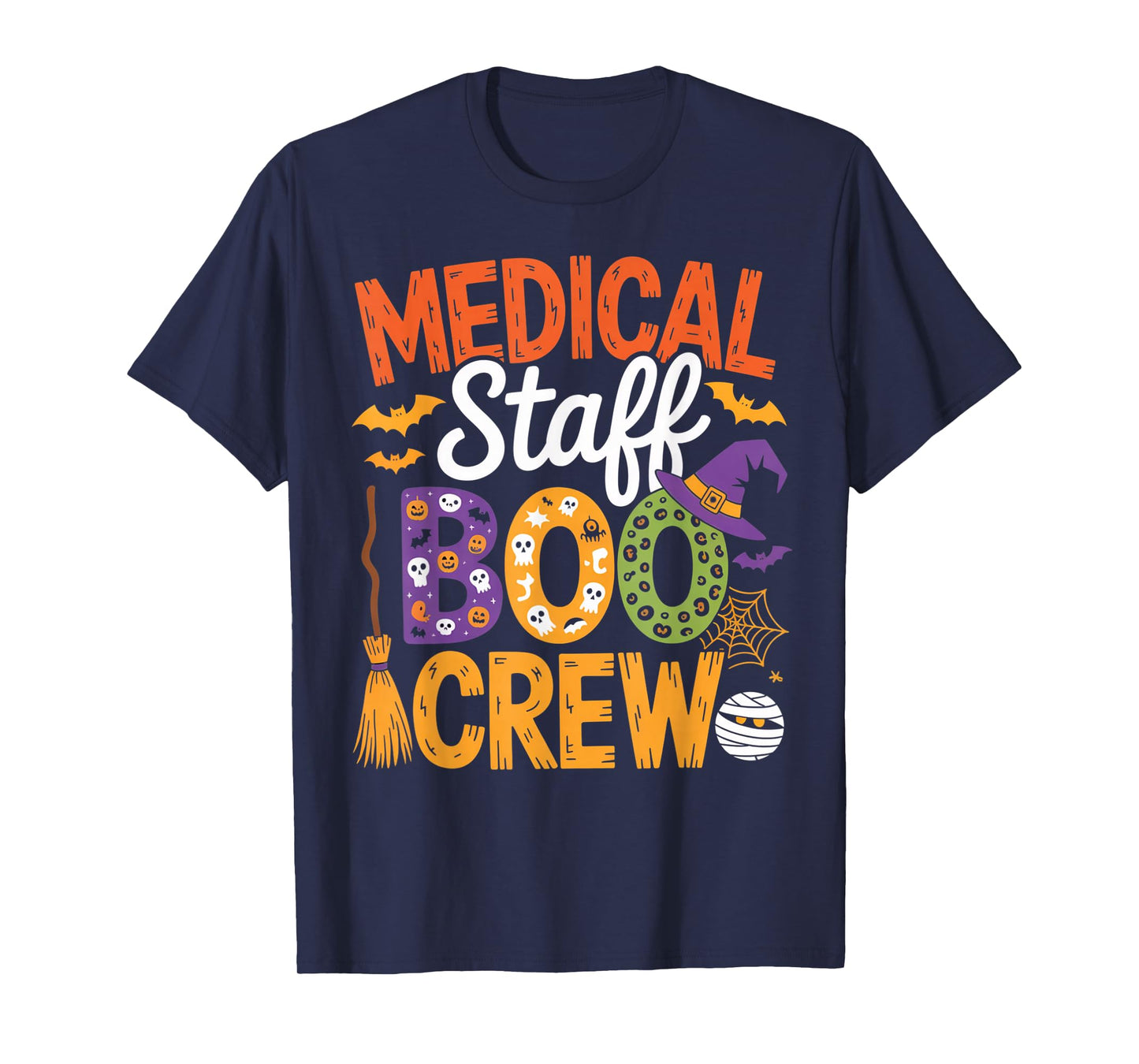 Medical Staff Boo Crew Spooky Halloween Outfit for Workers T-Shirt