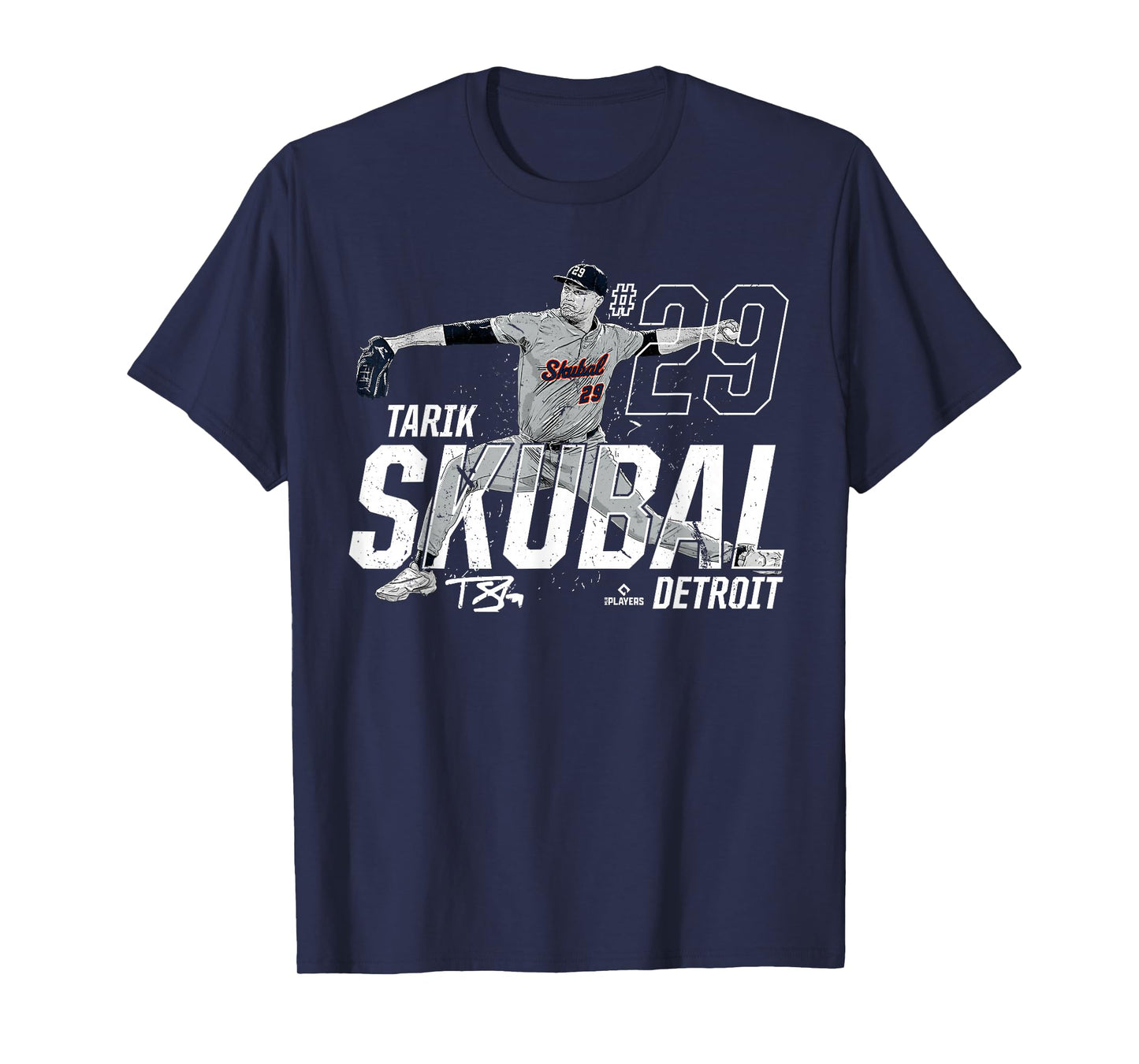 Dynamic Pose Tarik Skubal Detroit Baseball MLBPA T-Shirt