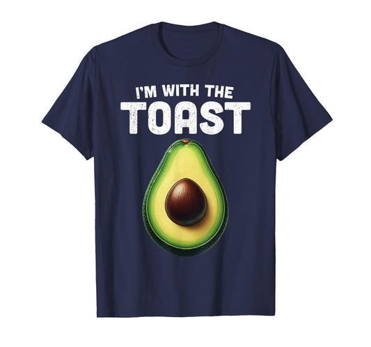 Im With Toast Shirt Avocado Matching Funny Halloween Costume T-Shirt