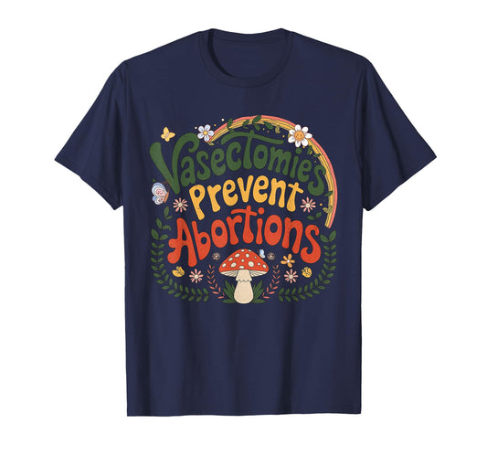 Vintage Sunset Vasectomies Prevent Abortions Retro Vasectomy T-Shirt