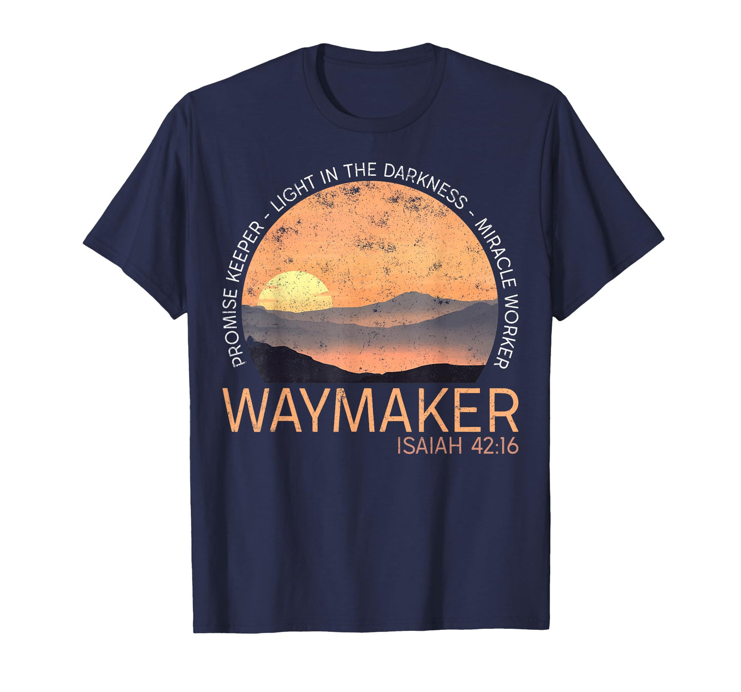 Vintage Waymaker Promise Keeper Miracle Worker Christian T-Shirt