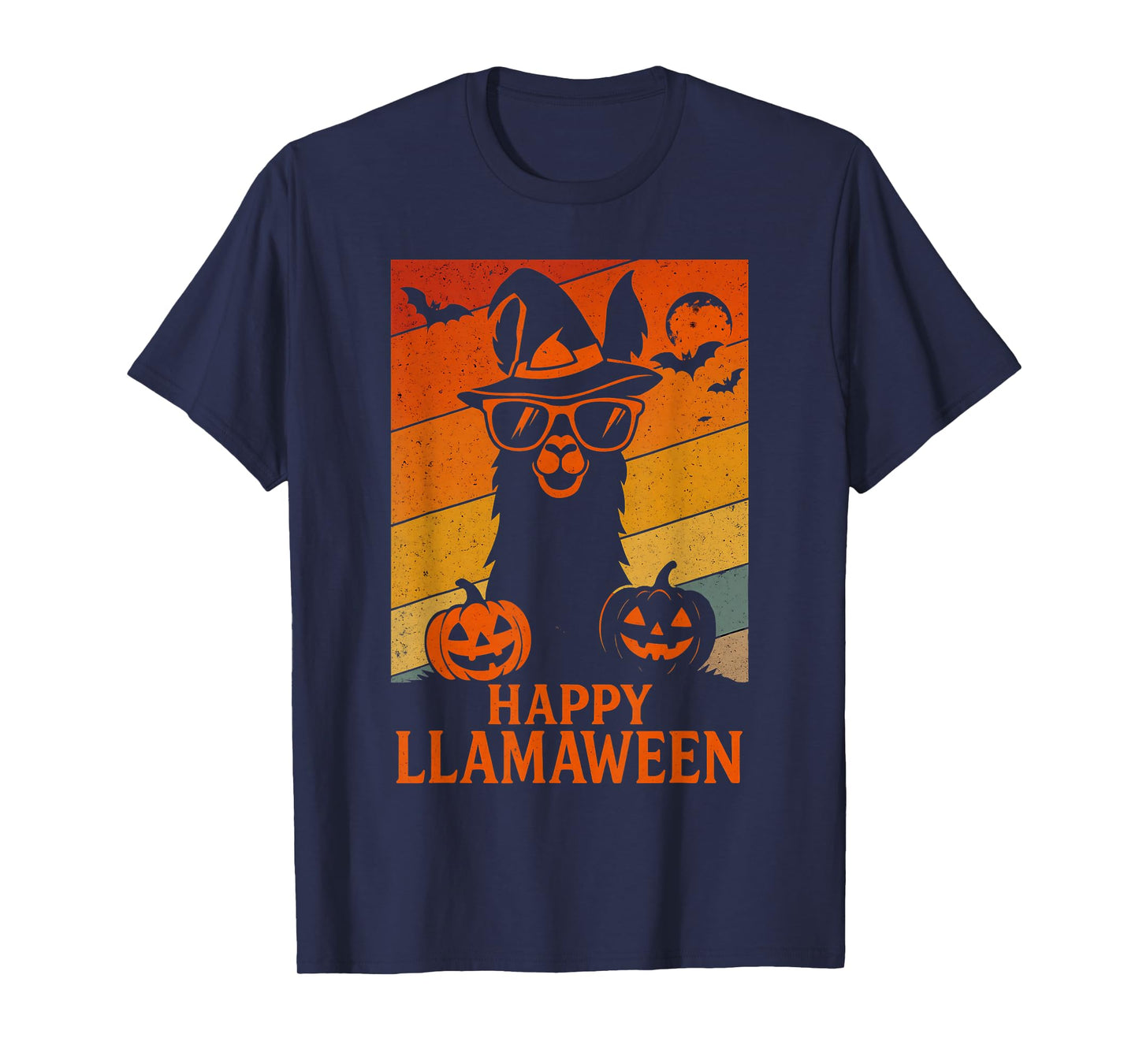 Happy Llamaween Funny Halloween Llama Costume Alpaca T-Shirt