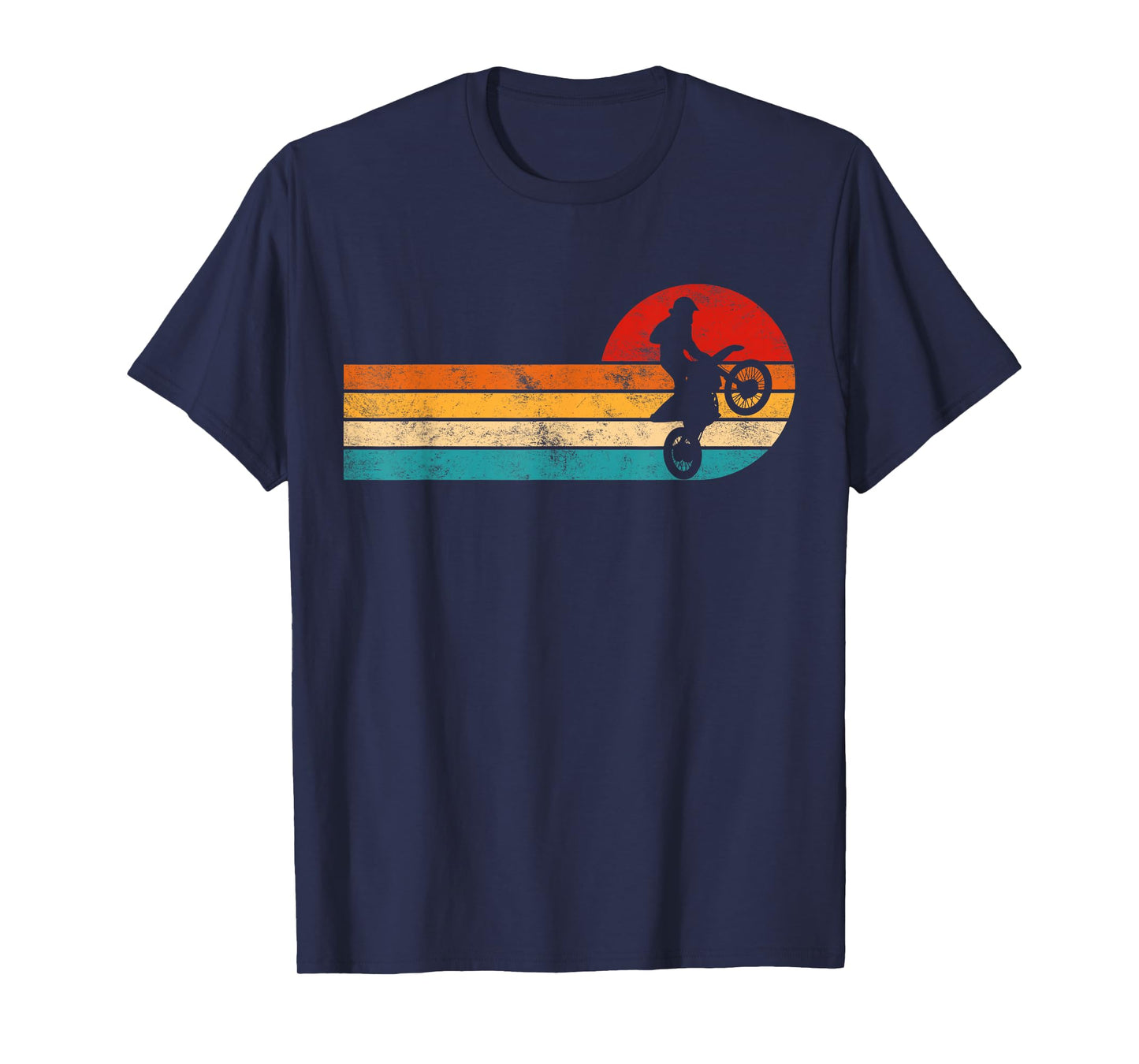 Retro Dirt Bike Motocross Enduro Dirt Biking Boys Rider T-Shirt