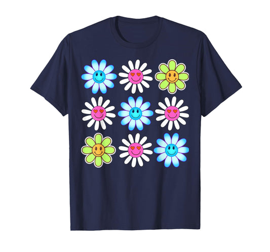 Hippie Retro Flower Power Kawaii Flowers Floral 60s 70s Tee T-Shirt