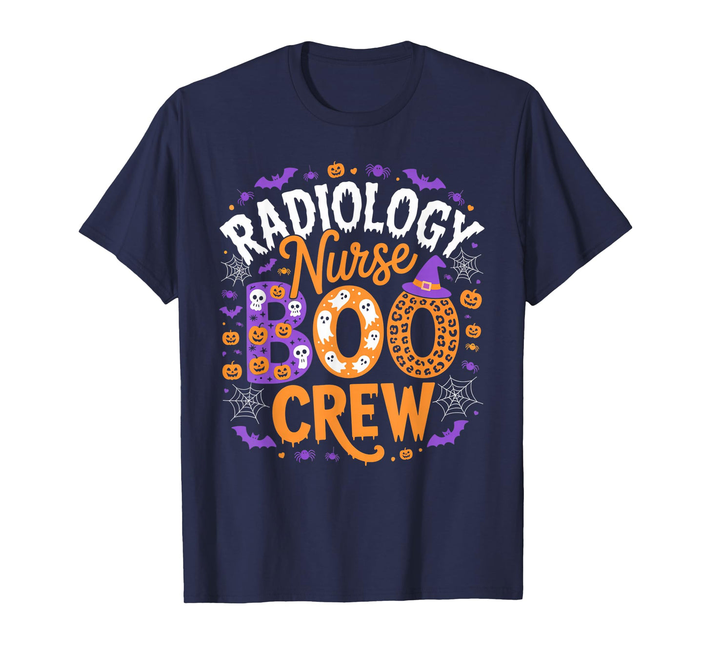 Radiology Nurse Boo Crew Halloween Spooky Outfit Hospital T-Shirt