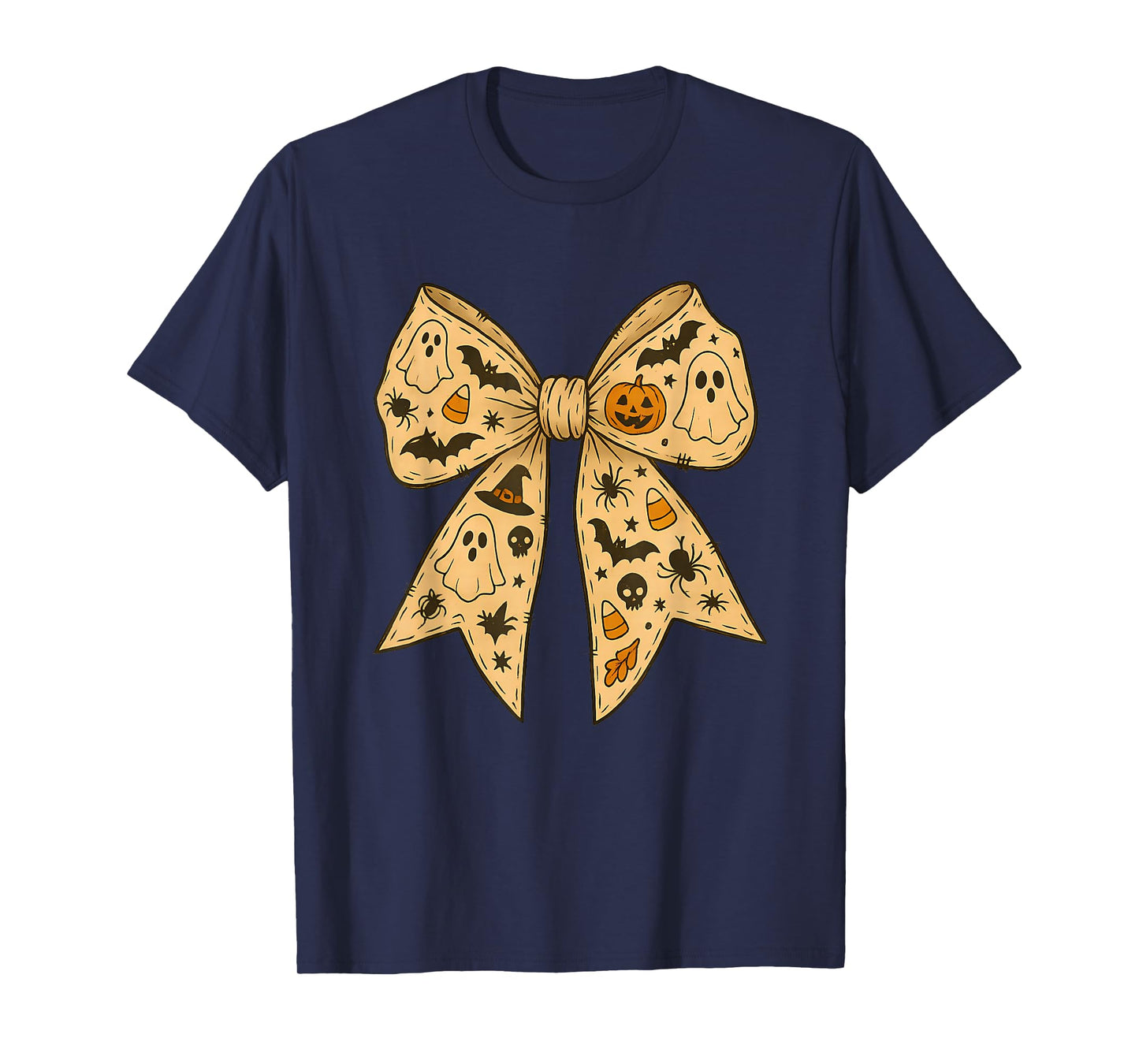 Halloween Ghost Coquette Bow, Spooky Season Witch Vibes T-Shirt