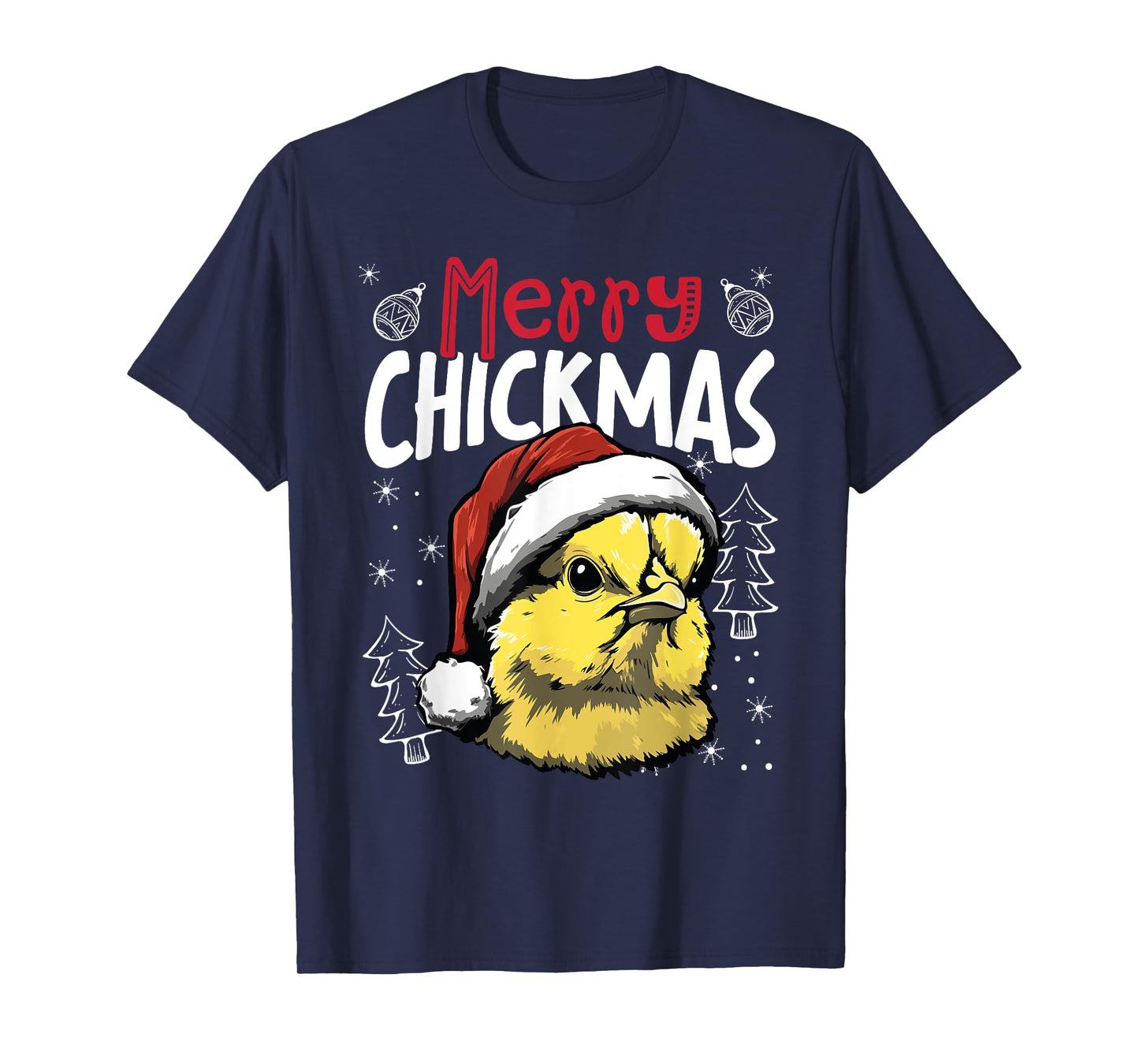Merry Chickenmas Funny Christmas Chicken T-Shirt