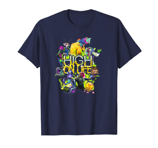 High on Life Character Mashup Group Shot Poster T-Shirt