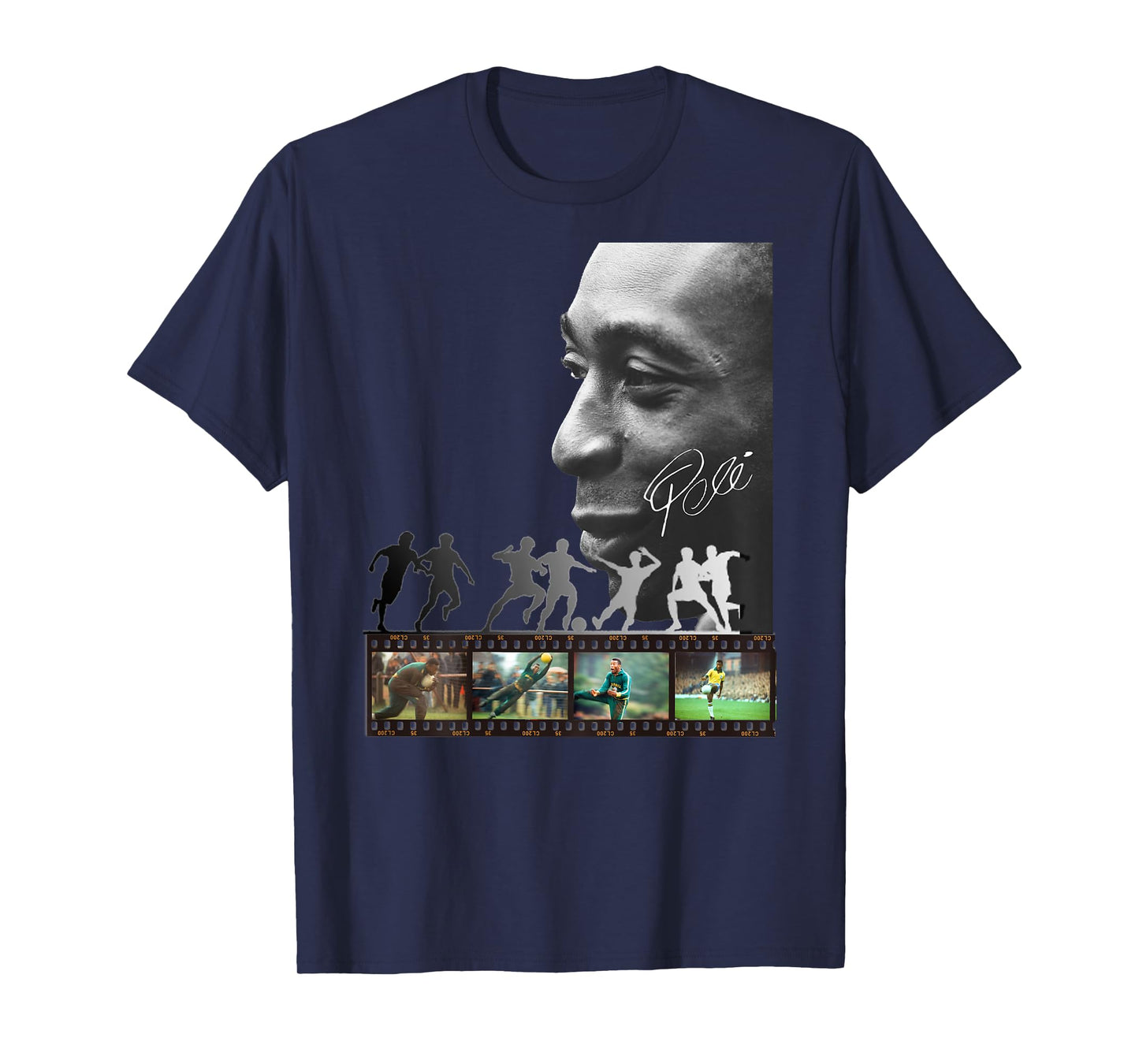 Pele_Brasil_002_Back Printed T-Shirt