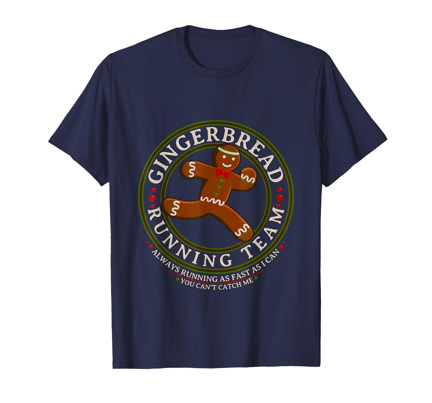 Christmas Gingerbread Running Team T-Shirt T-Shirt