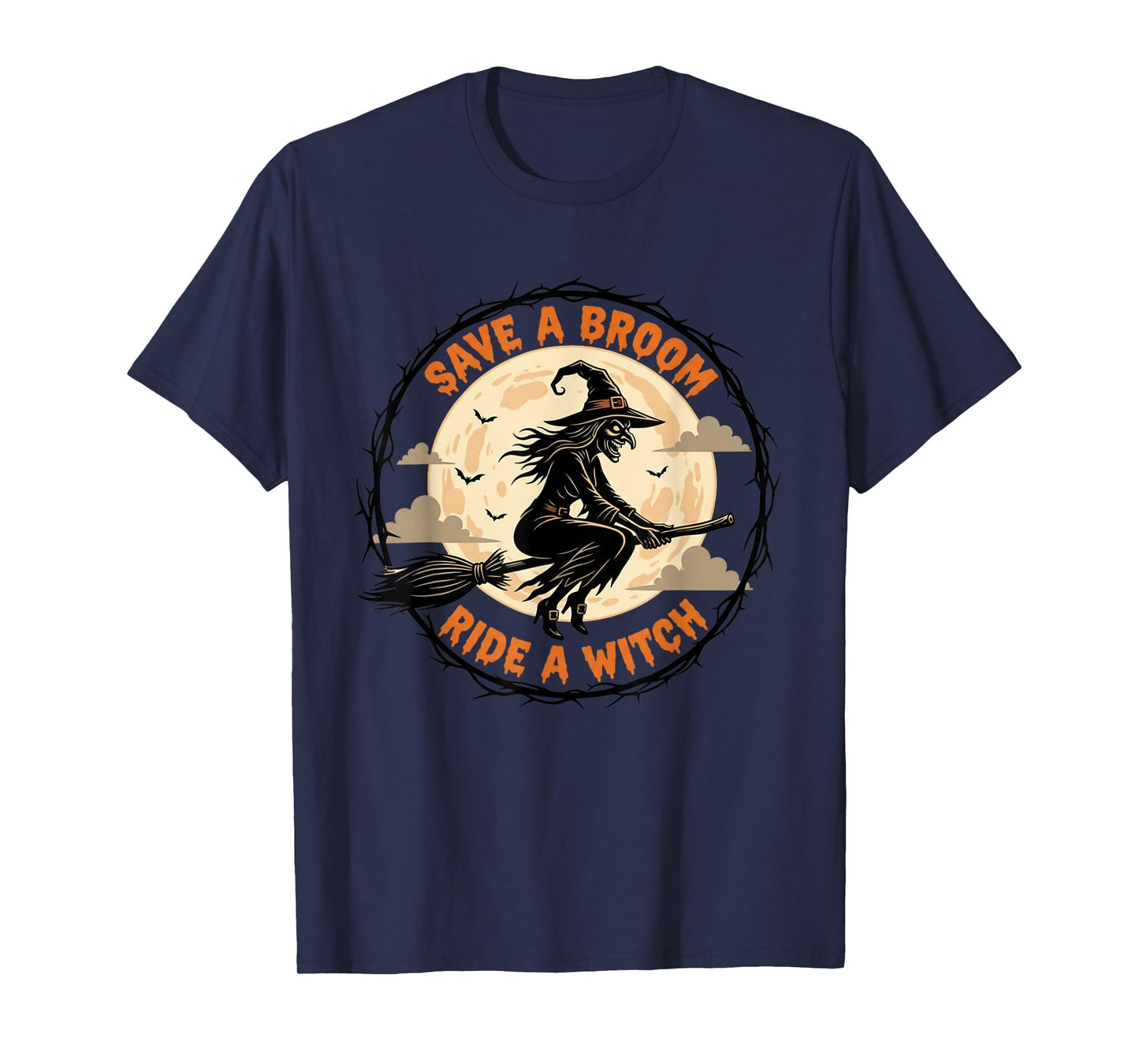 Halloween Halloween Witches Save A Broom Ride A Witch T-Shirt