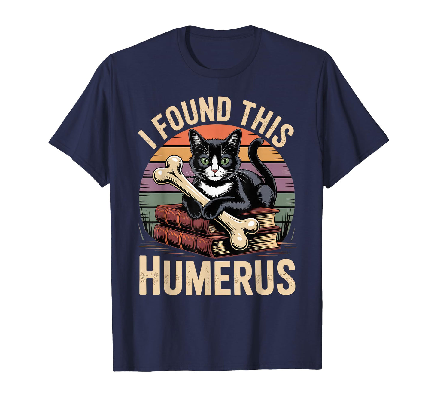 I Found This Humerus T Shirt Cat Funny Cute Halloween T-Shirt