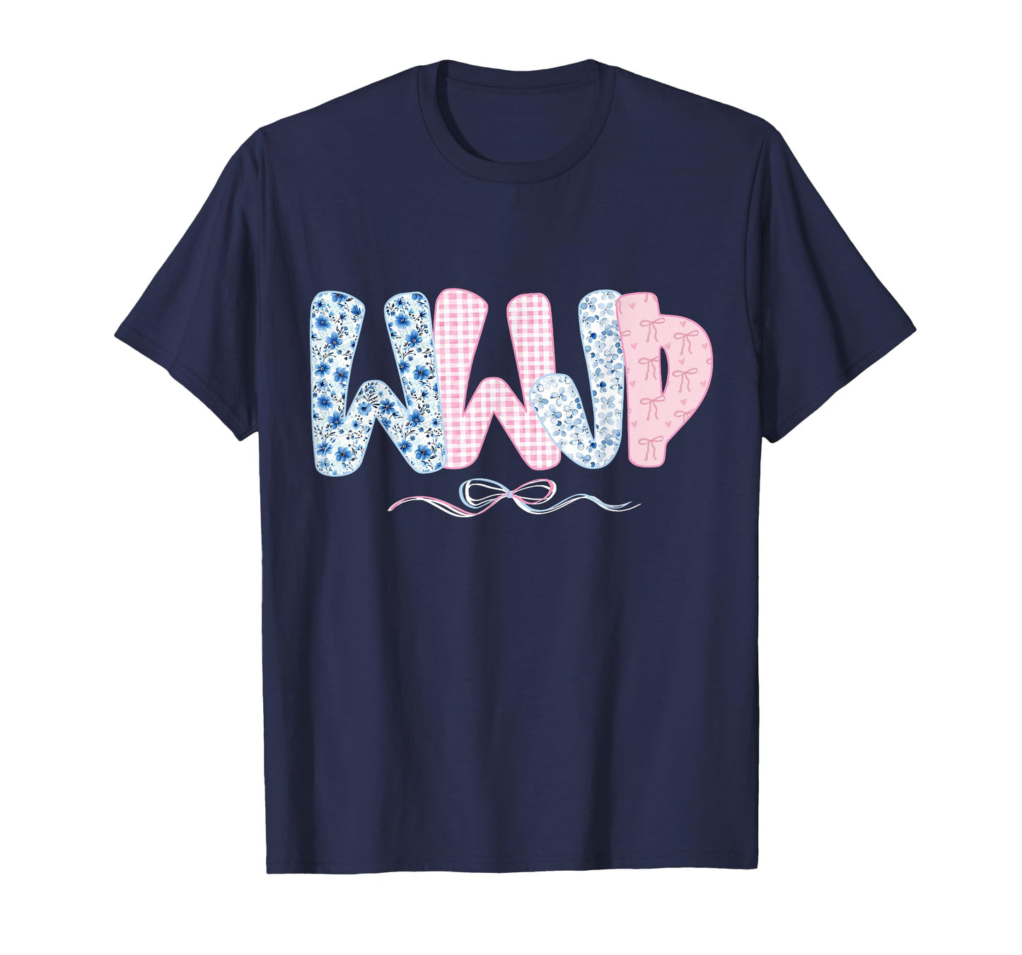 WWJD Coquette Bow Vintage Boho Floral Christian Jesus Women T-Shirt