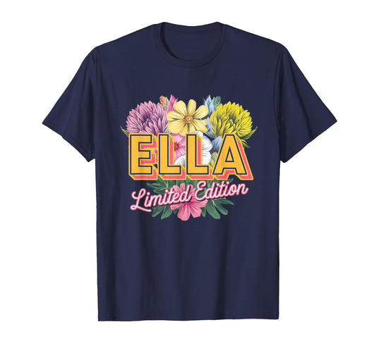 Ella Limited Edition Vintage Custom Name Wife Grandma T-Shirt