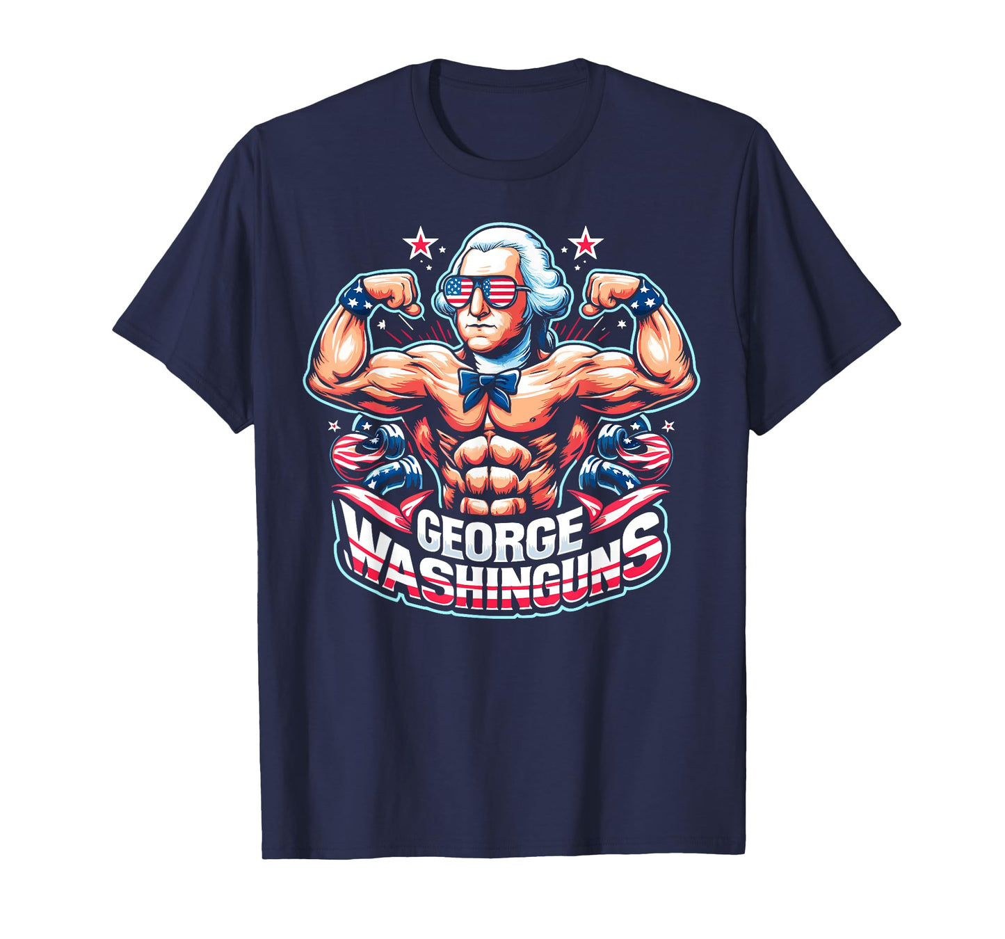 George Washinguns 4th of July George Washington Funny Gym T-Shirt